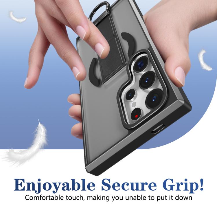 Custodia per telefono antiurto con anello a D, delicata sulla pelle e con supporto magnetico., For Samsung Galaxy S24 Ultra 5G, For Samsung Galaxy S24+ 5G, For Samsung Galaxy S24 5G, For Samsung Galaxy S23 Ultra 5G