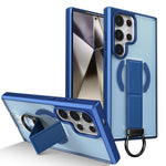 Custodia per telefono antiurto con anello a D, delicata sulla pelle e con supporto magnetico., For Samsung Galaxy S24 Ultra 5G, For Samsung Galaxy S24+ 5G, For Samsung Galaxy S24 5G, For Samsung Galaxy S23 Ultra 5G