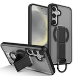 Custodia per telefono antiurto con anello a D, delicata sulla pelle e con supporto magnetico., For Samsung Galaxy S24 Ultra 5G, For Samsung Galaxy S24+ 5G, For Samsung Galaxy S24 5G, For Samsung Galaxy S23 Ultra 5G