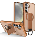 Custodia per telefono antiurto con anello a D, delicata sulla pelle e con supporto magnetico., For Samsung Galaxy S24 Ultra 5G, For Samsung Galaxy S24+ 5G, For Samsung Galaxy S24 5G, For Samsung Galaxy S23 Ultra 5G
