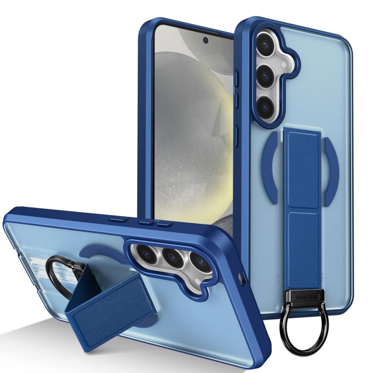 Custodia per telefono antiurto con anello a D, delicata sulla pelle e con supporto magnetico., For Samsung Galaxy S24 Ultra 5G, For Samsung Galaxy S24+ 5G, For Samsung Galaxy S24 5G, For Samsung Galaxy S23 Ultra 5G