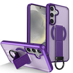 Custodia per telefono antiurto con anello a D, delicata sulla pelle e con supporto magnetico., For Samsung Galaxy S24 Ultra 5G, For Samsung Galaxy S24+ 5G, For Samsung Galaxy S24 5G, For Samsung Galaxy S23 Ultra 5G