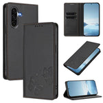 Robusta custodia per telefono in ecopelle con doppia protezione RFID a farfalla e magnete., For Galaxy A56 5G / A36 5G, For Galaxy A05 4G / M05 4G / F05 4G