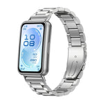 Cinturino per orologio in lega di titanio con fibbia piatta a tre perline, For Huawei Band 11 / Band 11 Pro