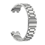 Cinturino per orologio in lega di titanio con fibbia piatta a tre perline, For Huawei Band 11 / Band 11 Pro
