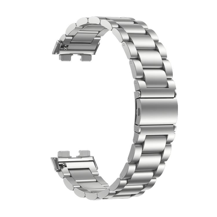 Cinturino per orologio in lega di titanio con fibbia piatta a tre perline, For Huawei Band 11 / Band 11 Pro