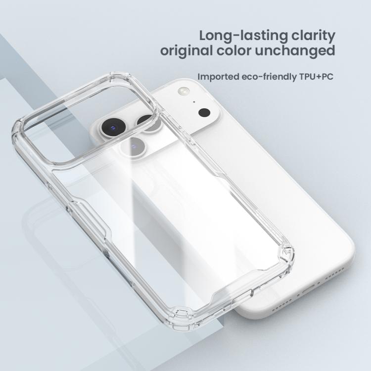 Custodia per telefono NILLKIN Ultra Clear in PC + TPU, For iPhone 17 Pro Max, For iPhone 17 Pro, For iPhone 17, For iPhone Air