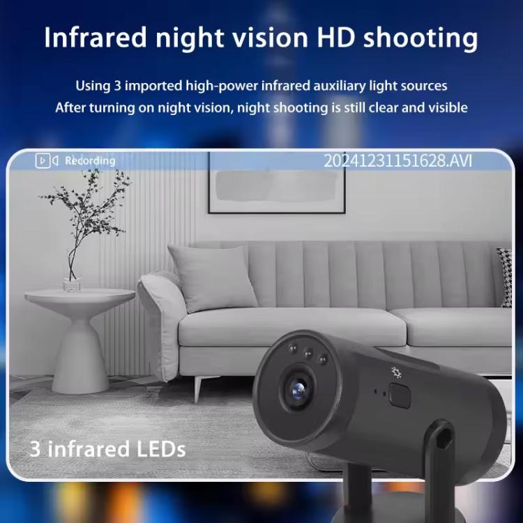 Telecamera di sorveglianza wireless WiFi M10 da 0,3 MP per casa, animali domestici e bambini, con attacco per lampadina E27