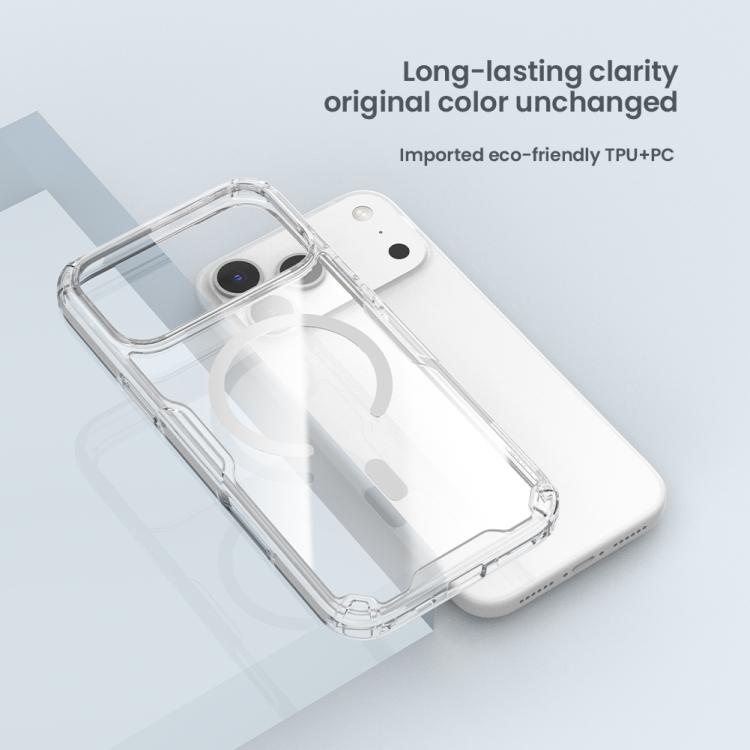 Custodia per telefono NILLKIN Ultra Clear Magsafe in PC + TPU, For iPhone 17 Pro Max, For iPhone 17 Pro, For iPhone 17, For iPhone Air