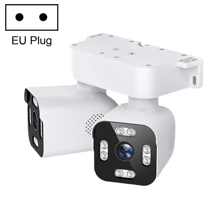Telecamera WiFi a doppia lente da 3 MP con doppia funzione panoramica, inclinazione e rotazione., EU Plug, US Plug