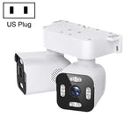 Telecamera WiFi a doppia lente da 3 MP con doppia funzione panoramica, inclinazione e rotazione., EU Plug, US Plug