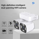 Telecamera WiFi a doppia lente da 3 MP con doppia funzione panoramica, inclinazione e rotazione., EU Plug, US Plug