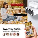Telecamera WiFi a doppia lente da 3 MP con doppia funzione panoramica, inclinazione e rotazione., EU Plug, US Plug