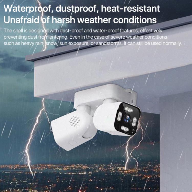 Telecamera WiFi a doppia lente da 3 MP con doppia funzione panoramica, inclinazione e rotazione., EU Plug, US Plug