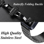 Cinturino per orologio in acciaio inossidabile con fibbia a farfalla e perline singole, For Huawei Band 11 / Band 11 Pro