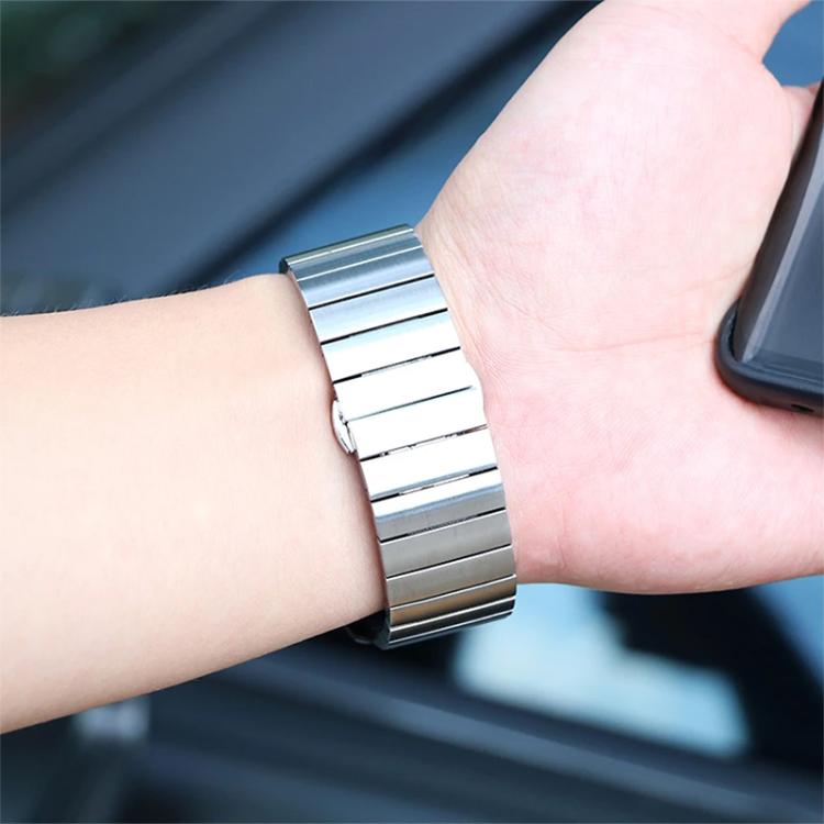 Cinturino per orologio in acciaio inossidabile con fibbia a farfalla e perline singole, For Huawei Band 11 / Band 11 Pro