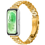 Cinturino per orologio in acciaio inossidabile con fibbia pieghevole a sette perline, For Huawei Band 11 / Band 11 Pro