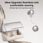 Auricolari Bluetooth D MOOSTER D95 OWS con cancellazione attiva del rumore (ENC) da indossare all'orecchio.