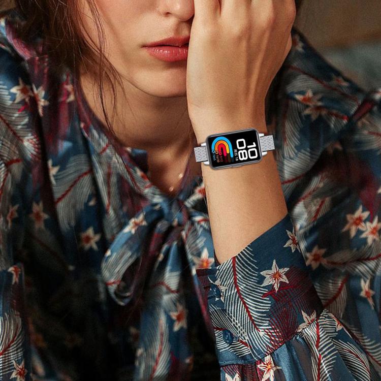 Cinturino per orologio in nylon intrecciato con fibbia a onda, For Huawei Band 11 / Band 11 Pro
