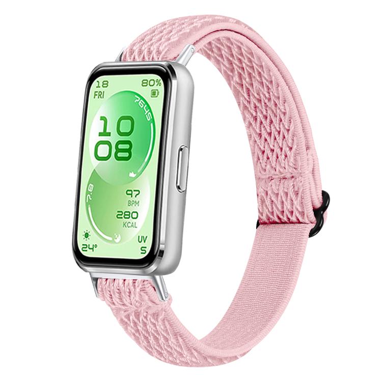 Cinturino per orologio in nylon intrecciato con fibbia a onda, For Huawei Band 11 / Band 11 Pro