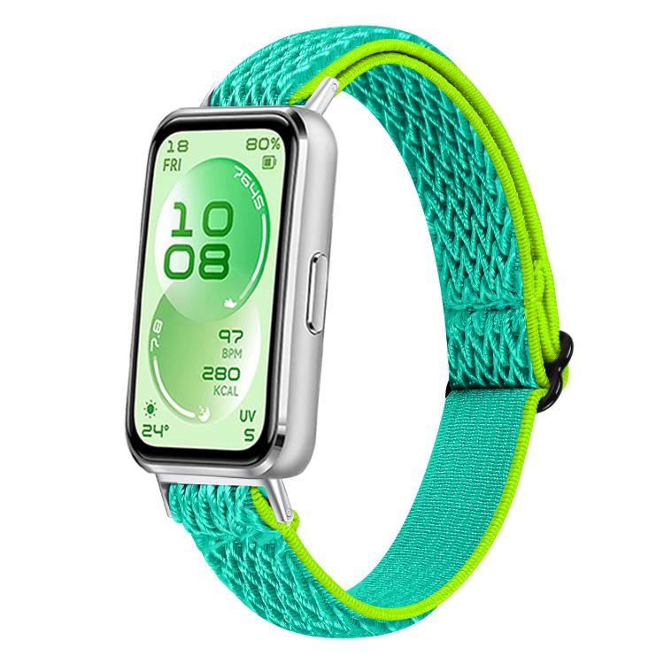 Cinturino per orologio in nylon intrecciato con fibbia a onda, For Huawei Band 11 / Band 11 Pro