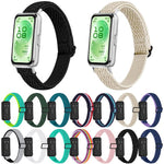 Cinturino per orologio in nylon intrecciato con fibbia a onda, For Huawei Band 11 / Band 11 Pro