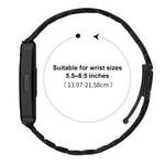 Cinturino per orologio in acciaio inossidabile con fibbia pieghevole testurizzata di Batman, For Huawei Band 11 / Band 11 Pro