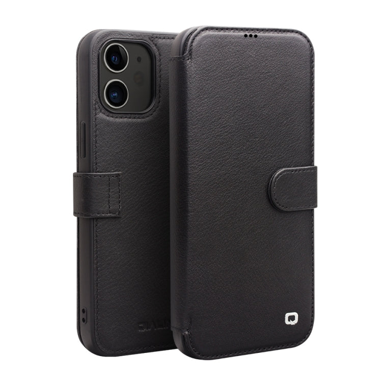 Custodia Magnetica in Pelle QIALINO per iPhone 12
