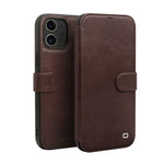 Custodia portafoglio magnetica in pelle per iPhone 12