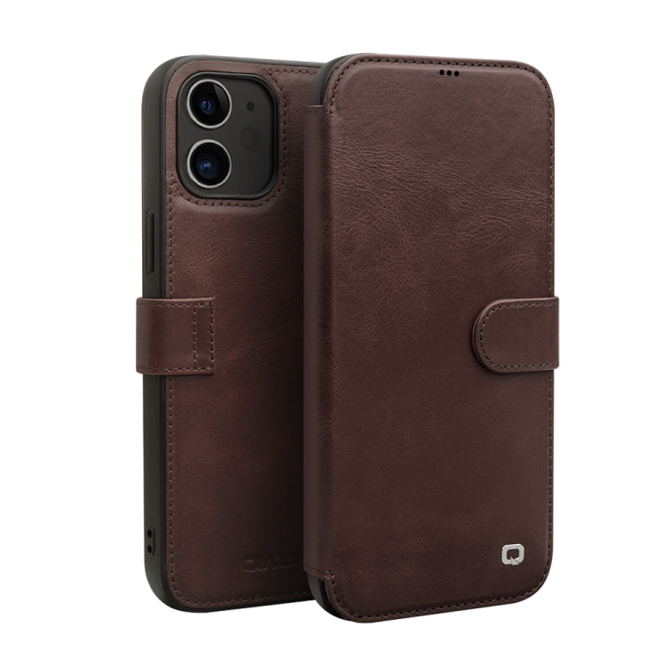 Custodia portafoglio magnetica in pelle per iPhone 12