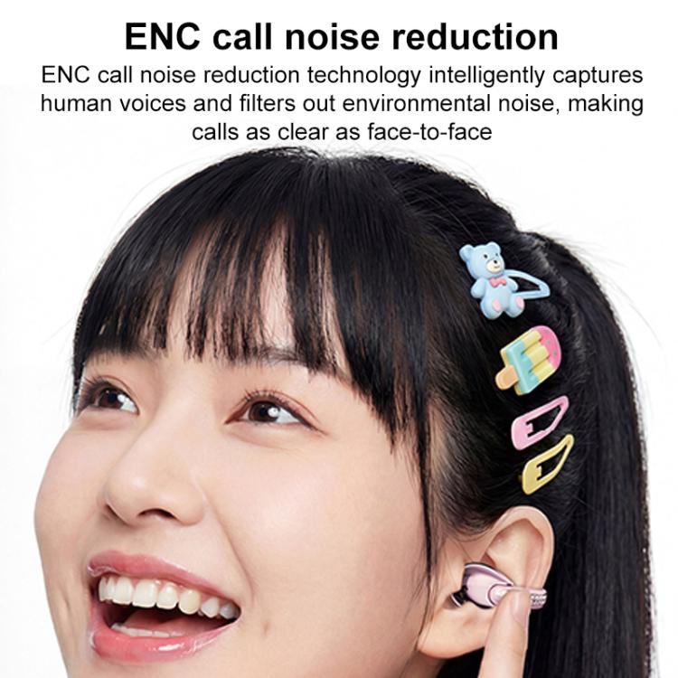 Auricolari Bluetooth D MOOSTER D101 OWS con clip auricolare e cancellazione del rumore (ENC).