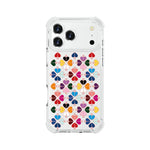 Custodia magnetica per telefono in acrilico antiurto con motivo a cuore a quattro angoli, For iPhone 18 Pro / 17 Pro, For iPhone 18 Pro Max / 17 Pro Max
