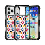 Custodia magnetica per telefono in acrilico antiurto con motivo a cuore a quattro angoli, For iPhone 18 Pro / 17 Pro, For iPhone 18 Pro Max / 17 Pro Max