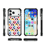 Custodia magnetica per telefono in acrilico antiurto con motivo a cuore a quattro angoli, For iPhone 18 Pro / 17 Pro, For iPhone 18 Pro Max / 17 Pro Max