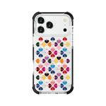 Custodia magnetica per telefono in acrilico antiurto con motivo a cuore a quattro angoli, For iPhone 18 Pro / 17 Pro, For iPhone 18 Pro Max / 17 Pro Max