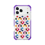 Custodia magnetica per telefono in acrilico antiurto con motivo a cuore a quattro angoli, For iPhone 18 Pro / 17 Pro, For iPhone 18 Pro Max / 17 Pro Max