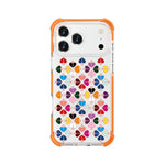 Custodia magnetica per telefono in acrilico antiurto con motivo a cuore a quattro angoli, For iPhone 18 Pro / 17 Pro, For iPhone 18 Pro Max / 17 Pro Max