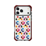 Custodia magnetica per telefono in acrilico antiurto con motivo a cuore a quattro angoli, For iPhone 18 Pro / 17 Pro, For iPhone 18 Pro Max / 17 Pro Max
