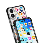 Custodia magnetica per telefono in acrilico antiurto con motivo a cuore a quattro angoli, For iPhone 17, For iPhone Air