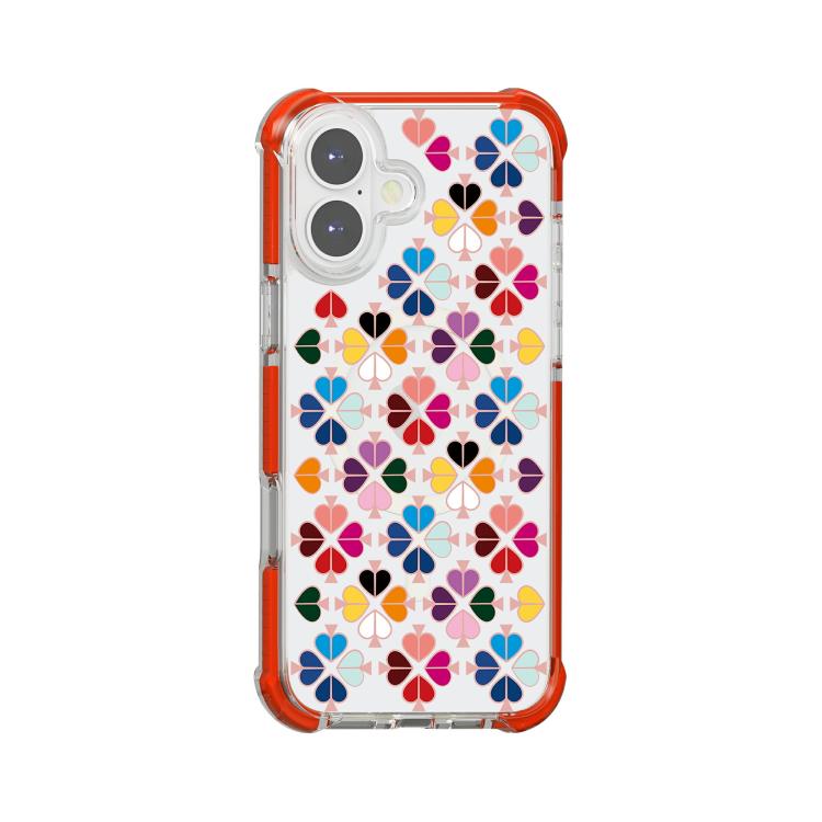 Custodia magnetica per telefono in acrilico antiurto con motivo a cuore a quattro angoli, For iPhone 17, For iPhone Air