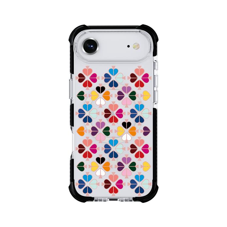 Custodia magnetica per telefono in acrilico antiurto con motivo a cuore a quattro angoli, For iPhone 17, For iPhone Air