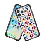 Custodia magnetica per telefono in acrilico antiurto con motivo a cuore a quattro angoli, For iPhone 16 Pro Max, For iPhone 16 Pro