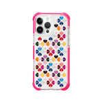 Custodia magnetica per telefono in acrilico antiurto con motivo a cuore a quattro angoli, For iPhone 16 Pro Max, For iPhone 16 Pro
