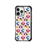 Custodia magnetica per telefono in acrilico antiurto con motivo a cuore a quattro angoli, For iPhone 16 Pro Max, For iPhone 16 Pro