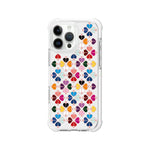 Custodia magnetica per telefono in acrilico antiurto con motivo a cuore a quattro angoli, For iPhone 16 Pro Max, For iPhone 16 Pro