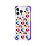 Custodia magnetica per telefono in acrilico antiurto con motivo a cuore a quattro angoli, For iPhone 16 Pro Max, For iPhone 16 Pro