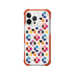 Custodia magnetica per telefono in acrilico antiurto con motivo a cuore a quattro angoli, For iPhone 16 Pro Max, For iPhone 16 Pro