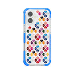 Custodia magnetica per telefono in acrilico antiurto con motivo a cuore a quattro angoli, For iPhone 16 Plus, For iPhone 16