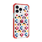 Custodia magnetica per telefono in acrilico antiurto con motivo a cuore a quattro angoli, For iPhone 15 Pro Max, For iPhone 15 Pro
