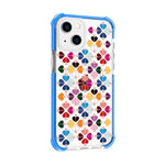 Custodia magnetica per telefono in acrilico antiurto con motivo a cuore a quattro angoli, For iPhone 14 Plus, For iPhone 14